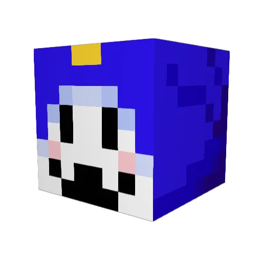 princecelice Minecraft avatar head, 3D render