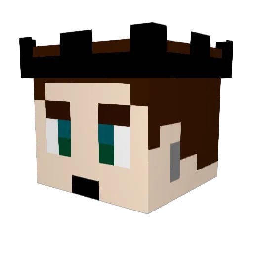 princegaydad Minecraft avatar head, 3D render