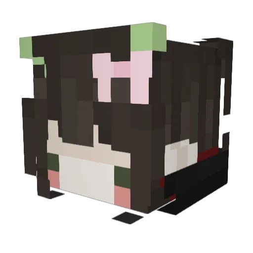 princelio Minecraft avatar head, 3D render