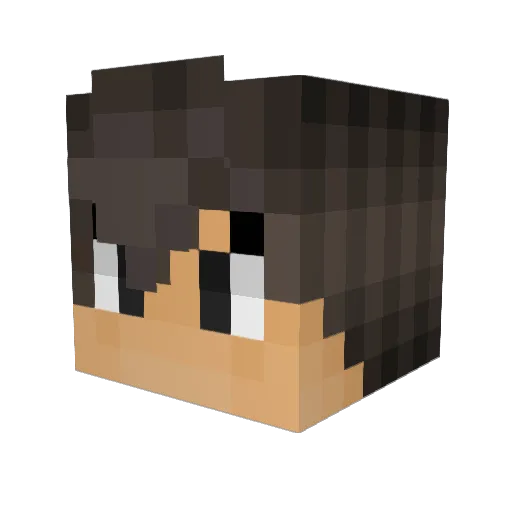 princepansy Minecraft avatar head, 3D render