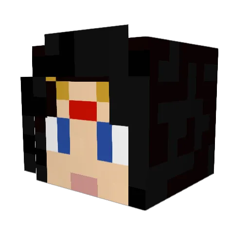 princesamauri Minecraft avatar head, 3D render