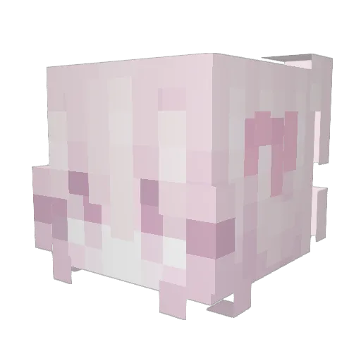 princesha Minecraft avatar head, 3D render