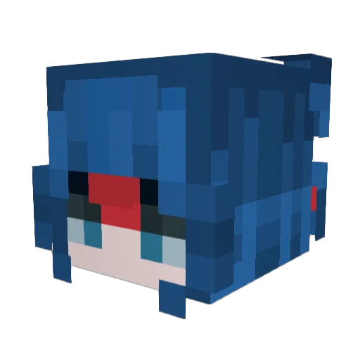 princessLOL226 Minecraft avatar head, 3D render