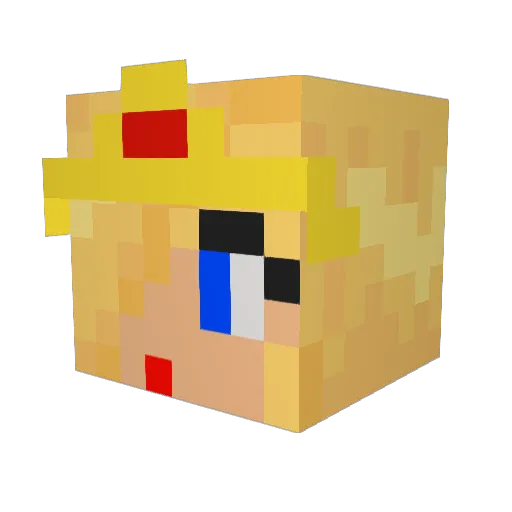 princess_198 Minecraft avatar head, 3D render