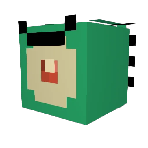 princess_eunji Minecraft avatar head, 3D render