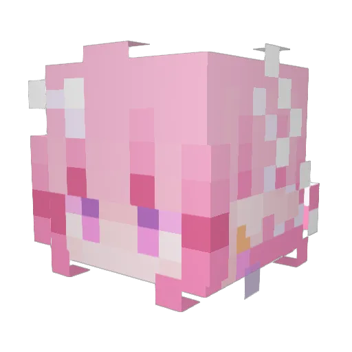 princess_march Minecraft avatar head, 3D render
