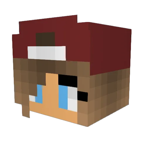 princessbeckybee Minecraft avatar head, 3D render