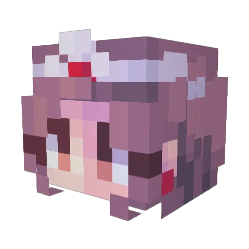 princesscyr Minecraft avatar head, 3D render