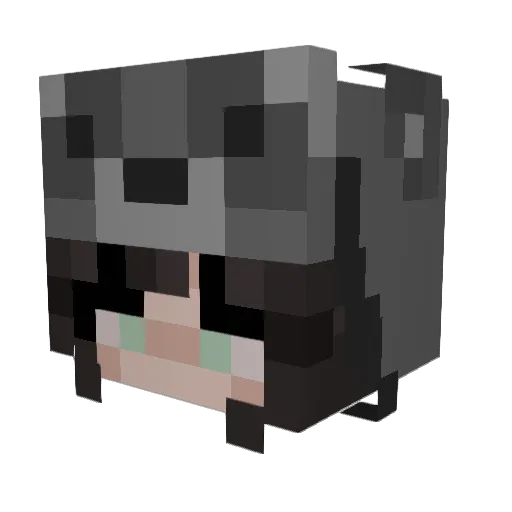 princesslauern Minecraft avatar head, 3D render
