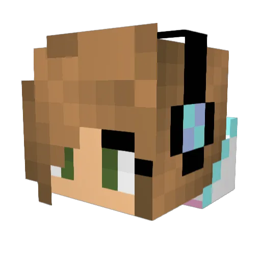 princessluna61 Minecraft avatar head, 3D render