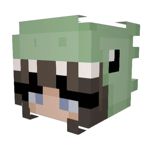 princessmady09 Minecraft avatar head, 3D render