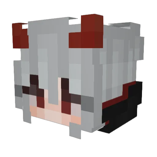 princessmarleyc Minecraft avatar head, 3D render