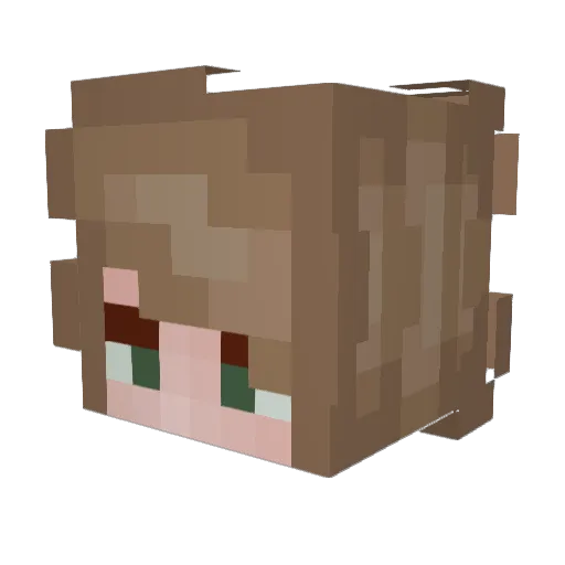 princesspnp Minecraft avatar head, 3D render