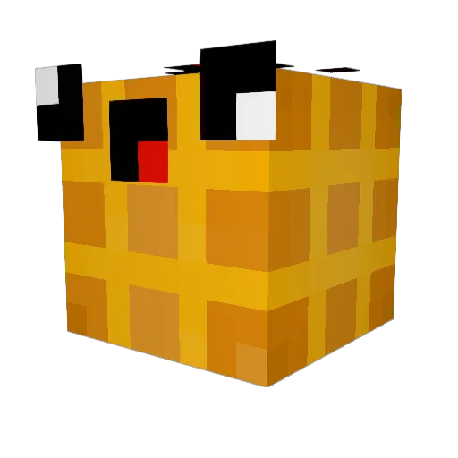 princesspuppys Minecraft avatar head, 3D render