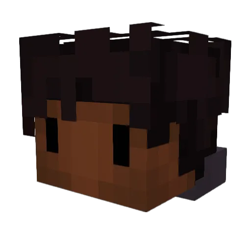 princibles Minecraft avatar head, 3D render