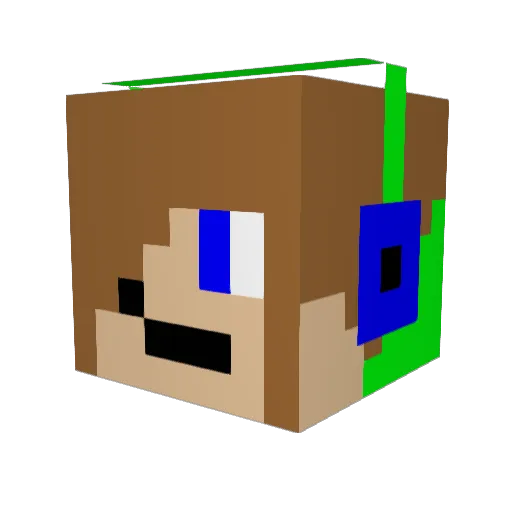 pringels_pro Minecraft avatar head, 3D render