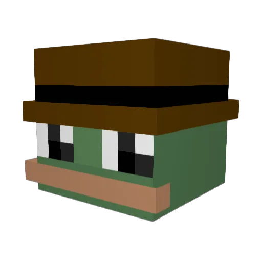 pringleman69420 Minecraft avatar head, 3D render