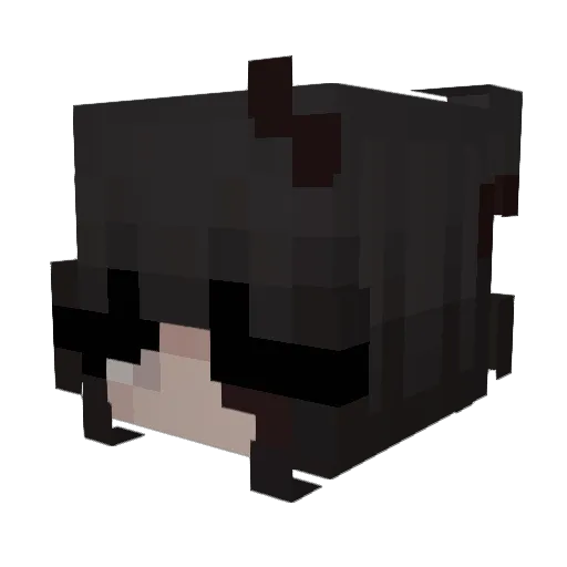prinnccesa Minecraft avatar head, 3D render
