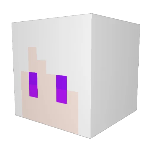 prinsecc Minecraft avatar head, 3D render