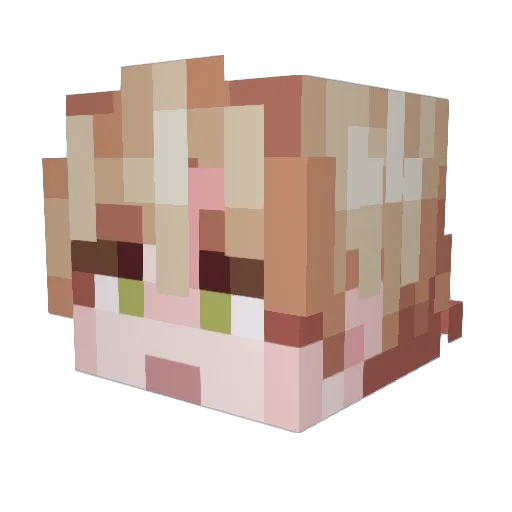 prionosuchus Minecraft avatar head, 3D render