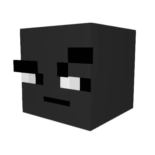 pripasse Minecraft avatar head, 3D render