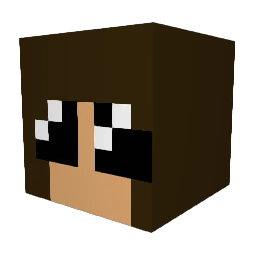 priscilla6 Minecraft avatar head, 3D render