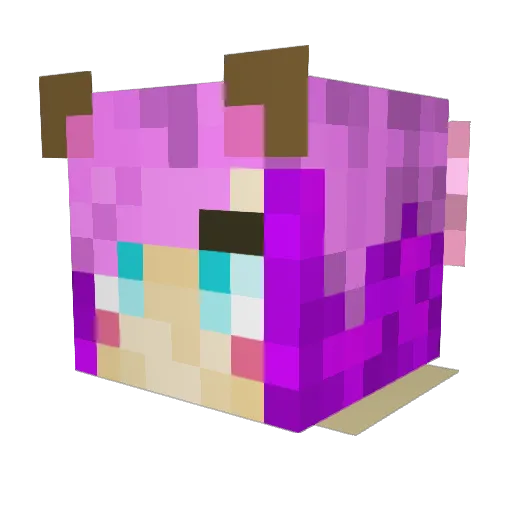 prismfairy Minecraft avatar head, 3D render