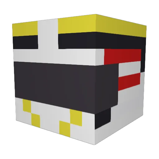 prismgod Minecraft avatar head, 3D render