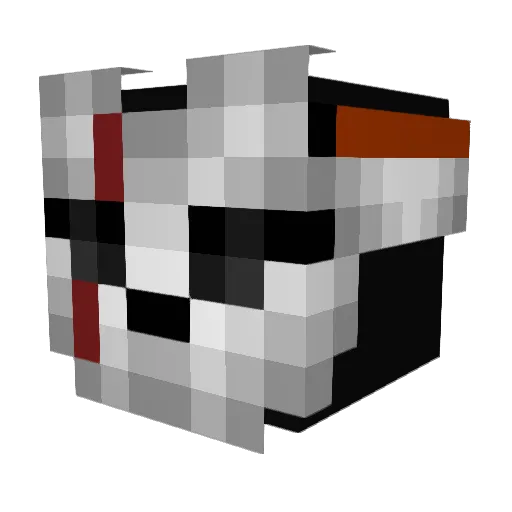 prismite Minecraft avatar head, 3D render