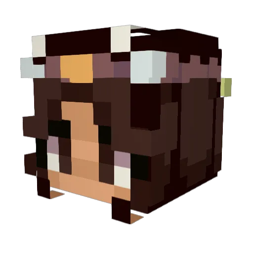 prismotwm Minecraft avatar head, 3D render