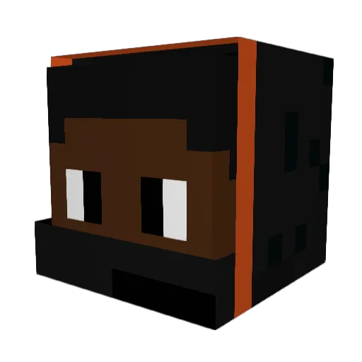 prison_burrito Minecraft avatar head, 3D render