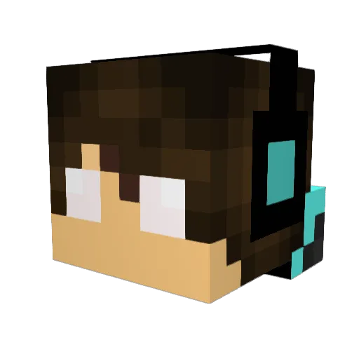 prisoner788 Minecraft avatar head, 3D render