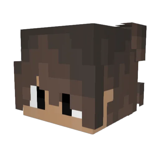 privatetrex Minecraft avatar head, 3D render