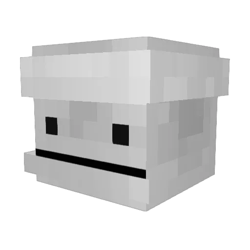 privaton Minecraft avatar head, 3D render