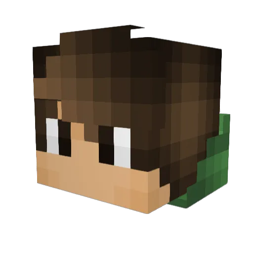 privinon Minecraft avatar head, 3D render