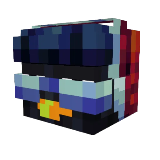 prizesalts Minecraft avatar head, 3D render