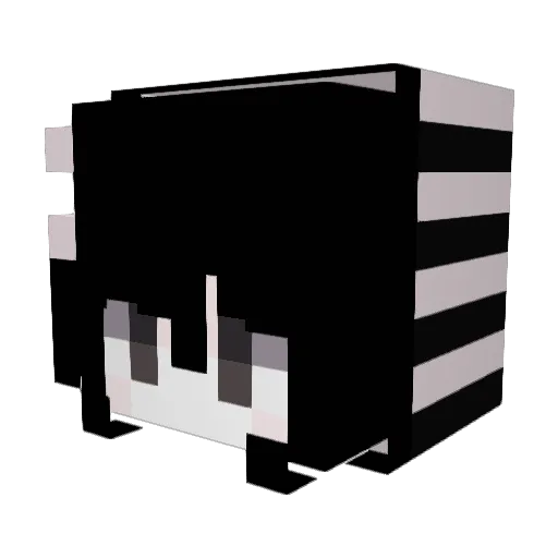prizn Minecraft avatar head, 3D render