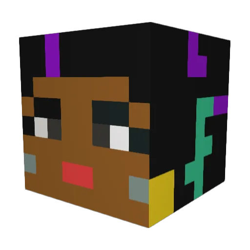 prizz69 Minecraft avatar head, 3D render