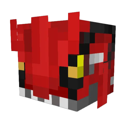 prizzyy Minecraft avatar head, 3D render