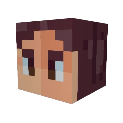 prkrl7 Minecraft avatar head, 3D render