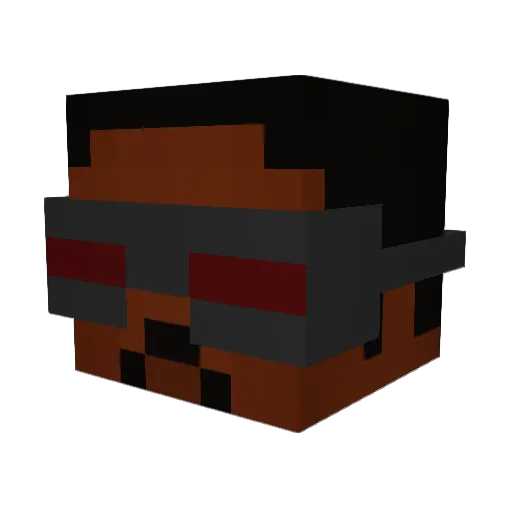 prljavemimisli Minecraft avatar head, 3D render