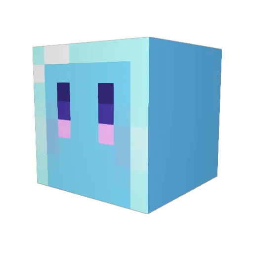 prmochi_omochi Minecraft avatar head, 3D render