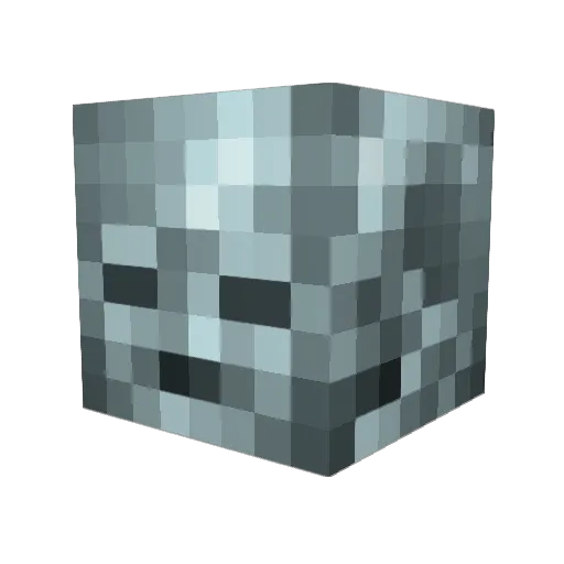 pro100vald Minecraft avatar head, 3D render