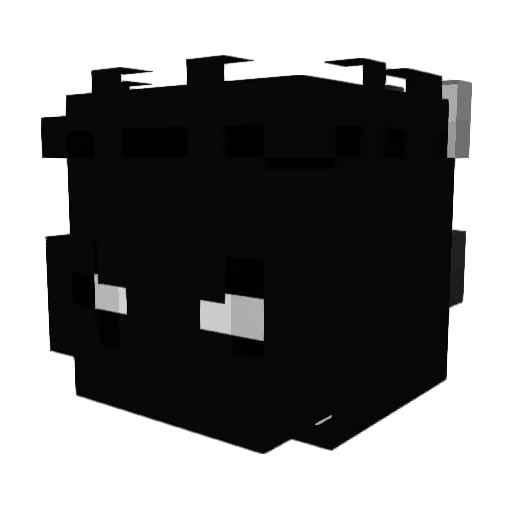 pro1063 Minecraft avatar head, 3D render