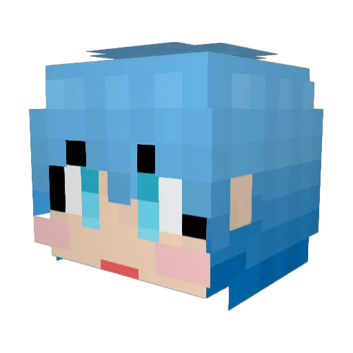 pro_is Minecraft avatar head, 3D render