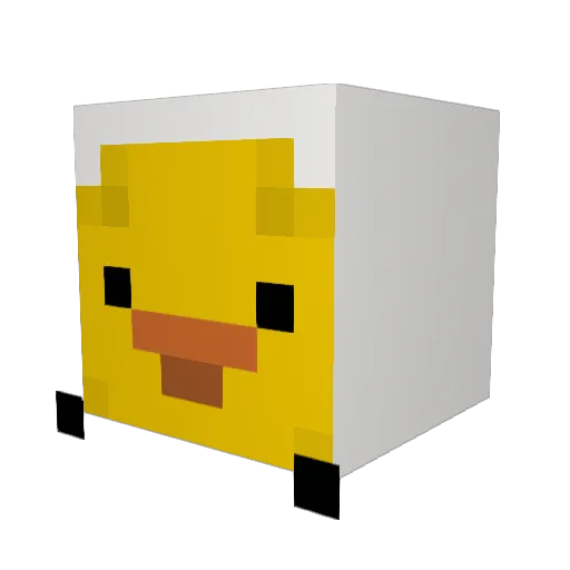 pro_nini Minecraft avatar head, 3D render