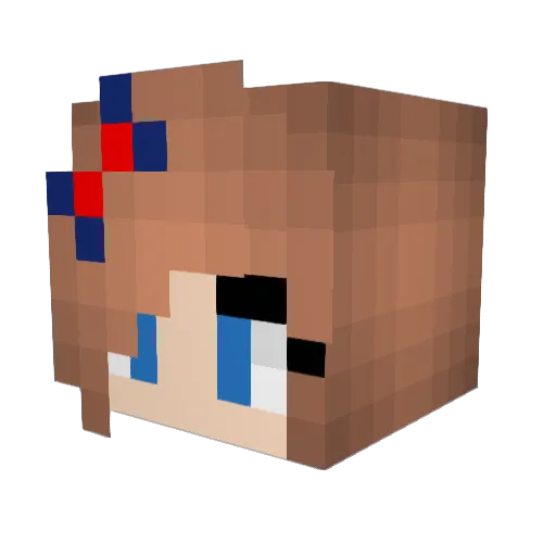 pro_risk Minecraft avatar head, 3D render