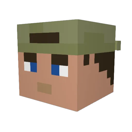 pro_shooterIL Minecraft avatar head, 3D render