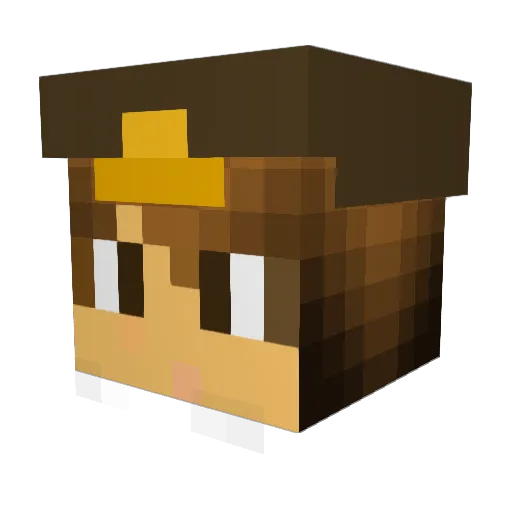 probablynotry Minecraft avatar head, 3D render
