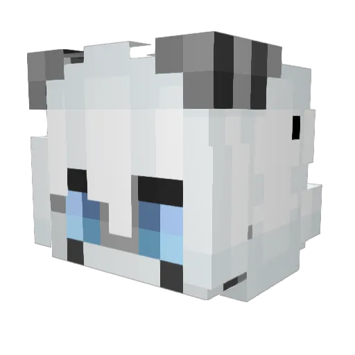 probablyreii Minecraft avatar head, 3D render